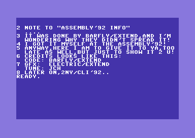 Assembly 92 Info